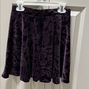 Y2K Vintage Forever21 Plum Velvet Circle Skirt